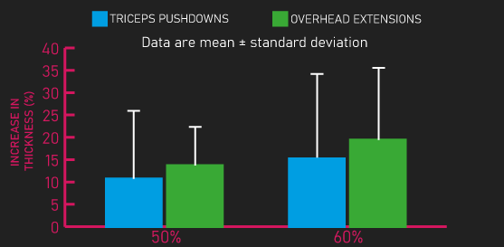 long head hypertrophy overhead extensions