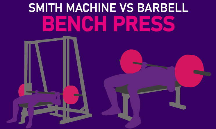 smith machine vs barbell bench press